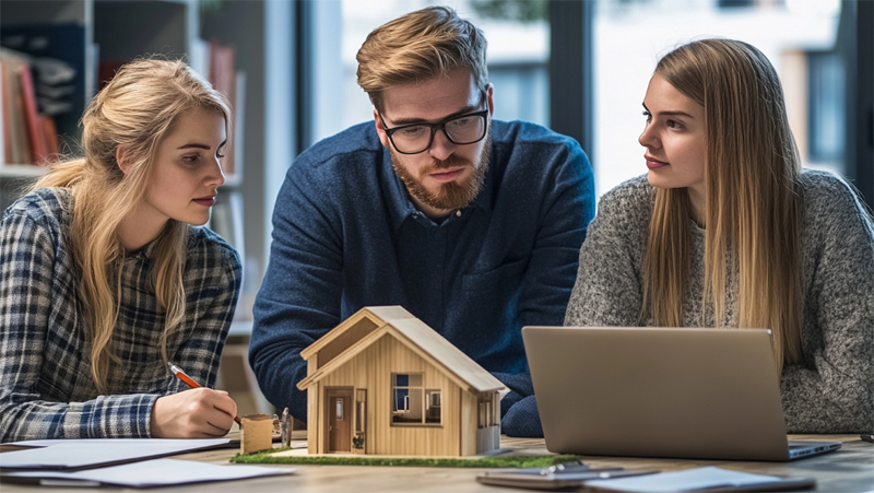 A group on young Property Investors discussing property plans